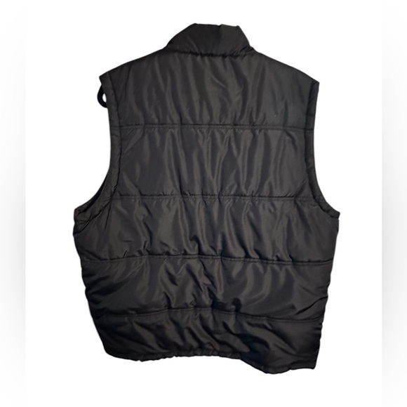 Weatherproof Vintage black thick soft flannel lined zip up vest. Size XL - Picture 2 of 9